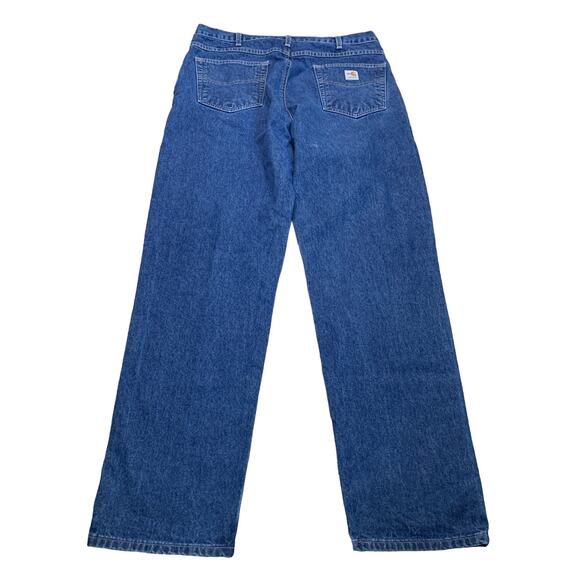 Carhartt Fire Resistant Denim Relaxed Jeans Workwear Mens Size 36 x 34 - Picture 10 of 11